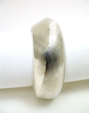Olaf Skogfoors hollow cuff bracelet - bold and sculptural