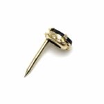14k Gold Black Onyx Tie Tac Lapel Pin