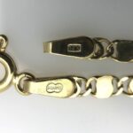 14k Gold Delicate Fancy Link Chain Bracelet UNOAERRE Italy