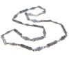 Antique Art Nouveau 800 Silver Fancy Floral Link Chain Necklace