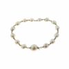 Antique Natural Baroque Pearls 10k Gold Bracelet Rosary Style