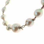 Antique Natural Baroque Pearls 10k Gold Bracelet Rosary Style