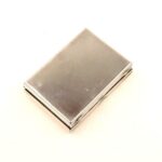 Antique Sterling Silver Guilloche Enamel Pill Box