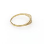 Antique Victorian Baby Signet Ring Engraved Initial G, rich gold filled