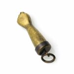 Antiqued Gold Figa Charm Mano Fico Pendant
