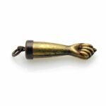 Antiqued Gold Figa Charm Mano Fico Pendant