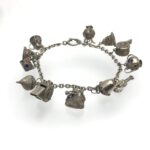 Art Deco  3D Charm Bracelet