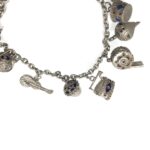 Art Deco  3D Charm Bracelet