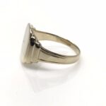 Art Deco Era Men's Blank Signet Ring Size  10.5 10k Gold Handmade Vintage
