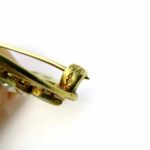 Art Nouveau 14k Gold Enamel Seed Pearl Brooch Bippart & Co