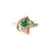 Black Hills Gold Sterling Silver and Emerald Ring