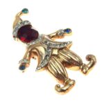 Dutch Couple Duette Coro Sterling Fur Clips