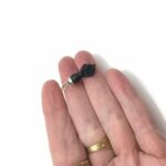 Vintage Hand Carved Ebonized Wood Figa Charm