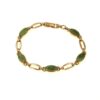 Irish Connemara Marble Gold Fill Link Bracelet
