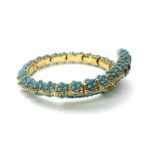 Retired KJL Snake Bangle Bracelet - Vivacious Viper - c. 2013