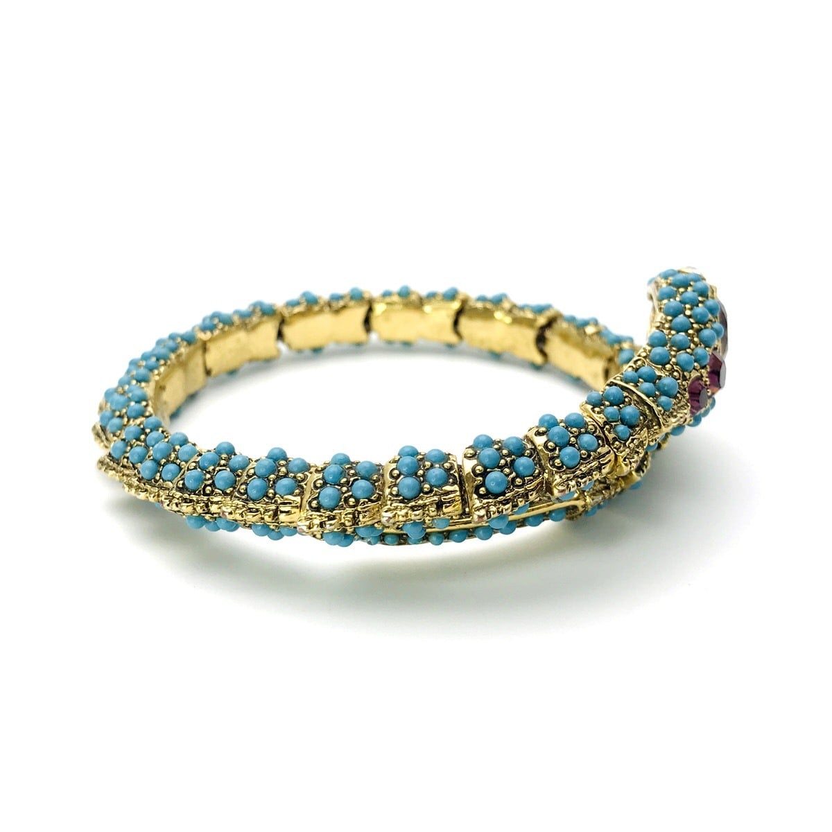 Retired KJL Snake Bangle Bracelet - Vivacious Viper - c. 2013