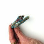 Retired KJL Snake Bangle Bracelet - Vivacious Viper - c. 2013