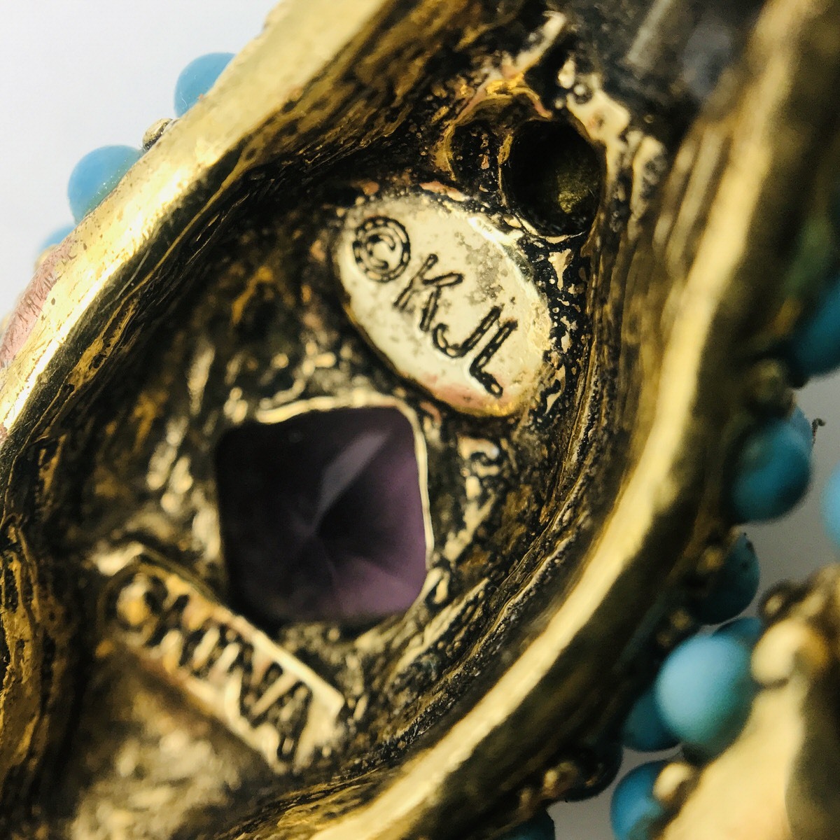 Retired KJL Snake Bangle Bracelet - Vivacious Viper - c. 2013