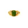 Nephrite Jade 14k Gold Ring Estate Jewelry Size 7.5