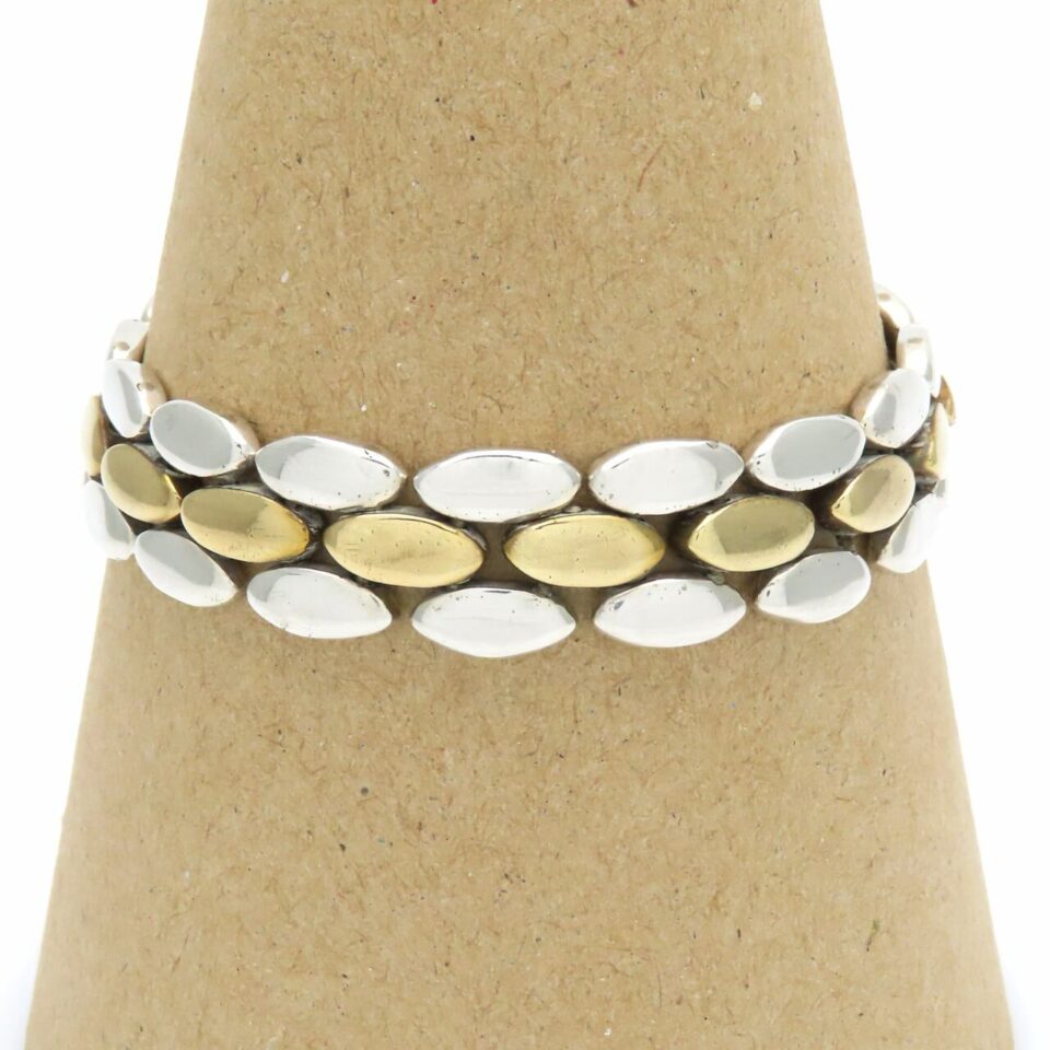 Panther Link Mixed Metals Mexican Bracelet