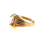 Rose de France Light Amethyst Gold Signet Ring