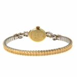 Two Tone 14k Gold Diamonds Bulova Bracelet Watch 23J 23 Jewels