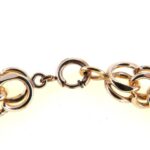 Vintage Double Curb Link Gold Fill Starter Charm Bracelet