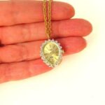 Vintage Dufonte Jeweled Pendant Watch Necklace Unworn