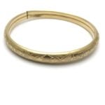 Vintage Gold Filled Bangle Bracelet by Carl Art