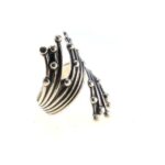 Vintage Modernist Wrap Around Atomic Ring by Beau Sterling