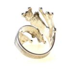 Vintage Modernist Wrap Around Atomic Ring by Beau Sterling