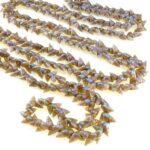 Vintage Tasmanian Maireener Shell Necklace Natural Iridescent 70 inches