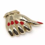 Vintage Thumb Up "Like" or OK Hand Brooch Pin