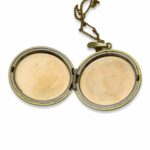 Vintage Carved Coral Rose Gold Filled Locket Necklace