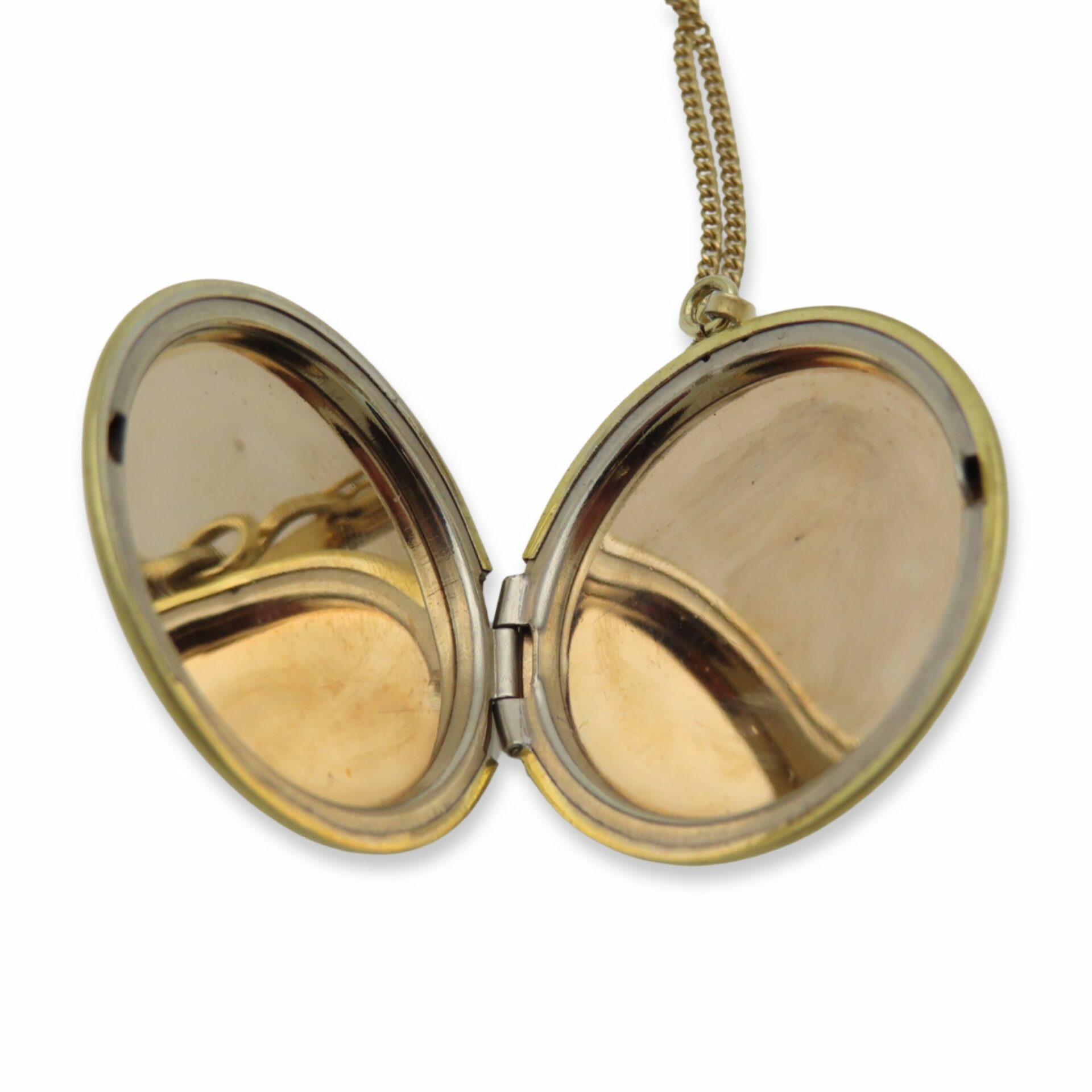 Vintage Carved Coral Rose Gold Filled Locket Necklace