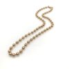 Rose Gold 5MM Chiseled Bead Chain Milor Bronze Necklace