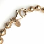 Rose Gold 5MM Chiseled Bead Chain Milor Bronze Necklace