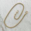 Classic pocket watch chain, Gold Filled, curb links, 13.5" long.
