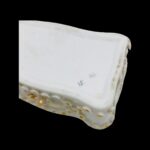 Antique Victorian trinket box hand offering flowers by S&S Limoges.