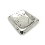 Vintage Lars Andersson Modernist Chrome Tray - Sitting Bison - Chrome Plate