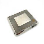 Vintage Lars Andersson Modernist Chrome Tray - Sitting Bison - Chrome Plate