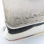 Vintage Lars Andersson Modernist Chrome Tray - Sitting Bison - Chrome Plate