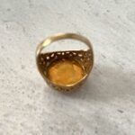 St Michael 22k Gold Coin Signet Ring