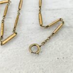 Mixed Metals Bar Link Pocket Watch Chain