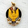 vintage patriotic FOE Eagle pocket watch fob