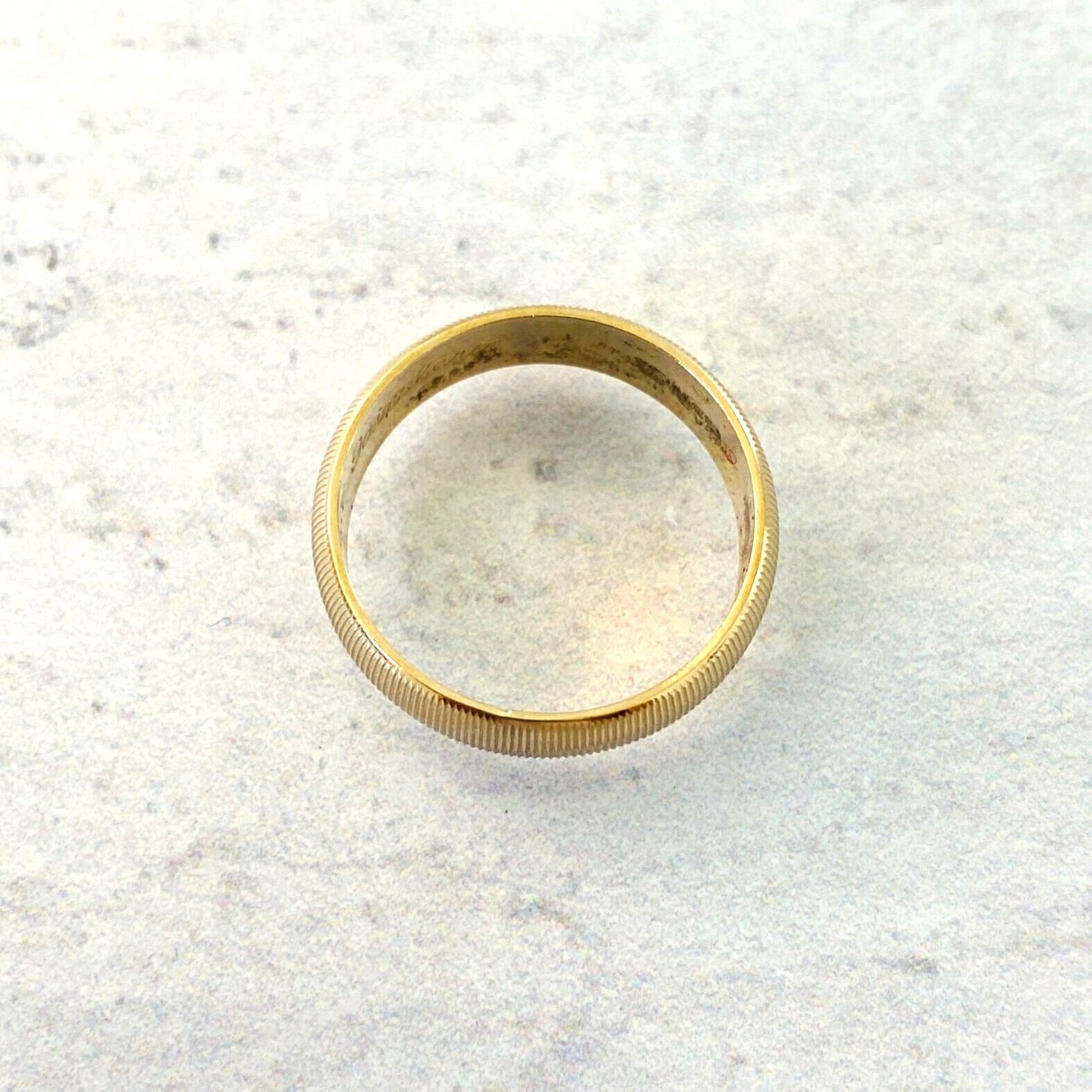 Gold Filled Textured Band Ring