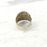 Malachite and Mother of Pearl Inlay Silver Ring