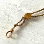 Opal Slide Rope Chain Lorgnette Necklace