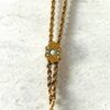 Opal Slide Rope Chain Lorgnette Necklace