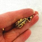 Victorian Gold Filled Pocket Watch Chain with Layered Fob
